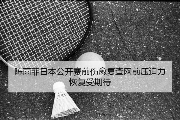 陈雨菲日本公开赛前伤愈复查网前压迫力恢复受期待